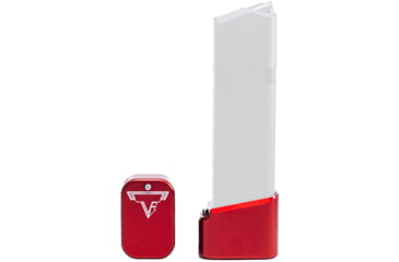 Image of Taran Tactical Innovations Base Pad Kit for Glock 19/23 +4/5, Red, 5, GBP940C-3