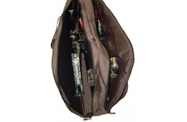 Image of Tarantula Deluxe Double Bow Case, w/Tackle Box, Stone/Camo, BC0300CM