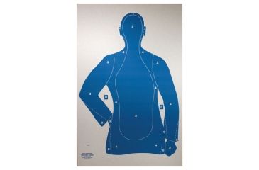 Image of Target Barn B-21-E Cardboard Silhouette Police Training Targets 50 Per Pack