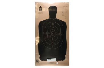 Image of Target Barn B-29 Police Silhouette Paper Targets 50 Feet 100 Per Pack