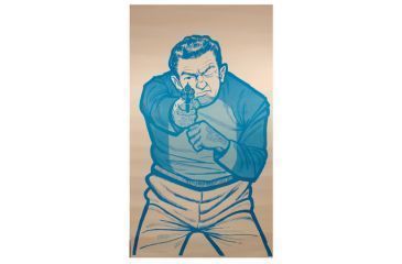 Image of Target Barn Thug Bad Guy Silhouette With Gun Paper Target 100 Per Pack