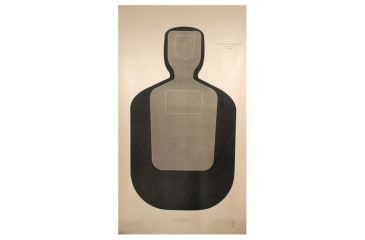 Image of Target Barn TQ-19 Law Enforcement Training Silhouette Paper Targets 100 Per Pack