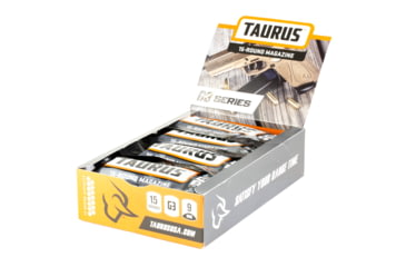 Image of Taurus 389000901 G3 Magazine Pop Display 12 Mags 15rd 9mm Luger Black Steel w/ Polymer Base Plate, Steel, 389000901-15RD