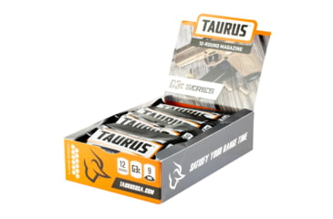 Image of Taurus 389000903 G3C Magazine Pop Display 12rd 9mm Luger Black Steel/ 12 Pack, Steel, 389000903-12RD