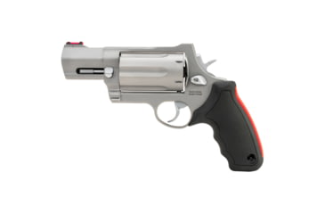 Image of Taurus 513 Raging Judge Magnum Revolver, .45 Long Colt/.410 Bore/.454 Casull, 3in Barrel, Fixed, Stainless Frame, Rubber Grip, 6 Round Cylinder, 2-513039