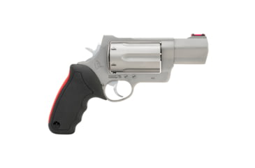 Image of Taurus 513 Raging Judge Magnum Revolver, .45 Long Colt/.410 Bore/.454 Casull, 3in Barrel, Fixed, Stainless Frame, Rubber Grip, 6 Round Cylinder, 2-513039