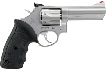 Image of Taurus 66 Revolver, .357 Magnum/.38 Special, 4in Barrel, X-Large, Adjustable, Stainless Frame, Rubber Grip, 7 Round Cylinder, 2-660049
