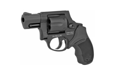 Image of Taurus 856 Ultra Lite Revolver, .38 Special +P, 2in Barrel, Fixed, Matte Black Frame, Rubber Grip, 6 Round Cylinder, 2856021ULCH
