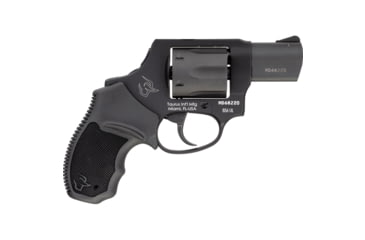 Image of Taurus 856 Ultra Lite Revolver, .38 Special +P, 2in Barrel, Fixed, Matte Black Frame, Rubber Grip, 6 Round Cylinder, 2856021ULCH