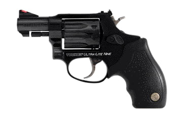 Image of Taurus 941-Ultra-Lite Revolver, .22 Winchester Magnum Rimfire, 2 in barrel, Ultralite-Alloy frame, black rubber grip, revolving chamber, double-action, trigger actuated transfer bar, fixed front, adjustable rear, 8 round magazine, TRS-941-UTA-LITE-FRRMPG