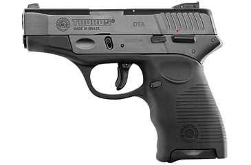 Image of Taurus PT-2011-DT-Hybrid Pistol, 9mm Luger, 3.2 in barrel, black polymer frame, integrated polymer grip, recoil operated semi-automatic, double-action, thumb and trigger safety, firing pin block, 3-dot fixed, 13 round magazine, TRSPT2011DTHB2-FRRMPG