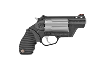 Image of Taurus Judge PD Revolver, .45 Long Colt/.410 Bore, 2.5in Barrel, Adjustable Sight, Black Frame, Rubber Grip, 5 Round Cylinder, 2441029TCPLY