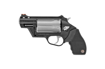 Image of Taurus Judge PD Revolver, .45 Long Colt/.410 Bore, 2.5in Barrel, Adjustable Sight, Black Frame, Rubber Grip, 5 Round Cylinder, 2441029TCPLY