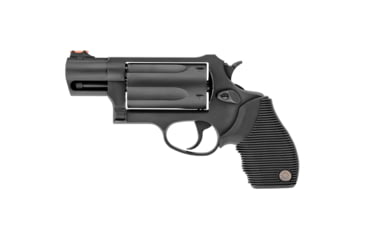 Image of Taurus Judge PD Revolver, .45 Long Colt/.410 Bore, 2.5in Barrel, X-Large, Fixed Sight, Black Frame, Rubber Grip, 5 Round Cylinder, 2441031TC