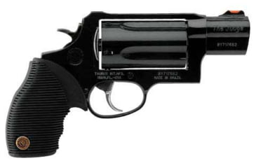 Image of Taurus Judge PD Revolver, .45 Long Colt/.410 Bore, 2.5in Barrel, X-Large, Fixed Sight, Black Frame, Rubber Grip, 5 Round Cylinder, 2441031TC