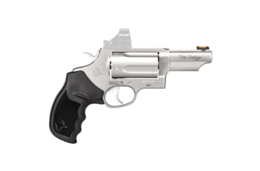 Image of Taurus Judge TORO Revolver, .45 Long Colt/.410 Bore, 3in Barrel, Fixed, Stainless Frame, Rubber Grip, 5 Round Cylinder, 24410P39T