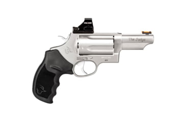 Image of Taurus Judge TORO Revolver, .45 Long Colt/.410 Bore, 3in Barrel, Fixed, Stainless Frame, Rubber Grip, 5 Round Cylinder, 24410P39T