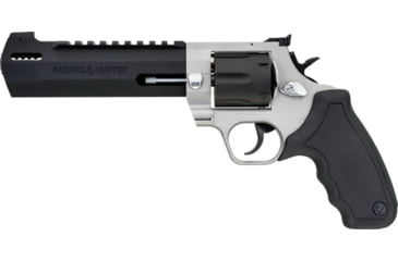 Image of Taurus Raging Hunter Revolver, .44 Remington Magnum, 6.75in Barrel, Large, Adjustable, Stainless Frame, Rubber Grip, 6 Round Cylinder, 2440065RH