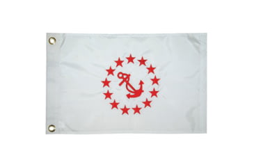 Image of Taylor Made Nylon Officer Flag 12in x 18in Rear Commodore, 93078