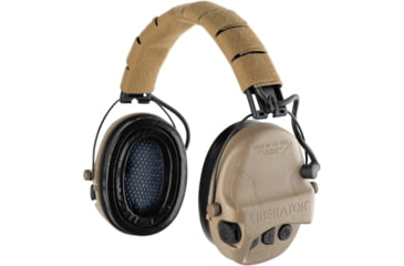 Image of Safariland - TCI Liberator Hearing Protection with Adaptive Over-the-Head Suspension, Flat Dark Earth, TCI-LIBHP-2.0-FDE