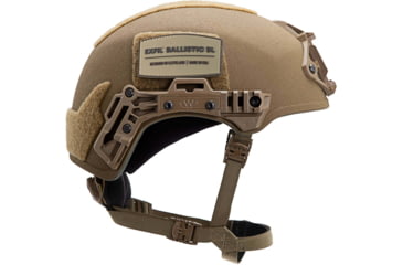 Image of Team Wendy EXFIL Ballistic SL Helmet LED Left Eye Dominant Retention, Coyote Brown, Medium/Large, 76-31S-E31-L