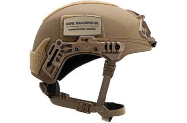 Image of Team Wendy EXFIL Ballistic SL Helmet LED Left Eye Dominant Retention, Coyote Brown, Medium/Large, 76-31S-E31-L