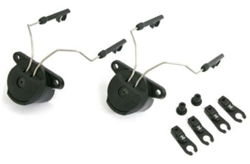 Image of Team Wendy EXFIL Quick Release Comms Adaptor Kit w/ Unity Tactical SARA Comms Adapter, Black, 80-CAK-SABB