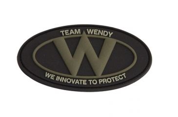 Image of Team Wendy 'W'' Logo Patch 2in x 3in, Brown, C390-CB-2