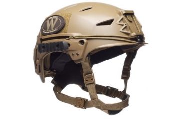 Image of USED Team Wendy LTP EXFIL Helmet Rail 2.0 w/ Shroud, Coyote Brown, Medium/Large, 72-31S, EDEMO2