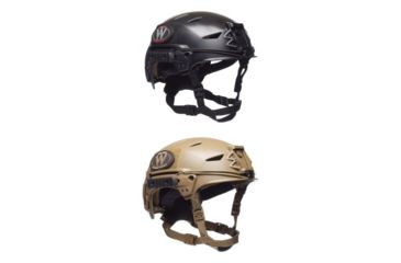 Image of Team Wendy LTP EXFIL Helmet, with Shroud, Black, Coyote Brown