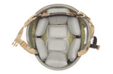 Image of Team Wendy 1in Zorbium Action Pad SOF System - Helmet Pads Only, Foliage Green 01-48