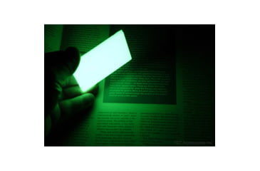 Image of TEC Accessories BEACON Patch, 3in X 2in X 0.19in, Proprietary Embrite Compound Construction, Hook And Loop Backing, Biohazard Artwork, Glows Aqua In The Dark, EMP-002-A