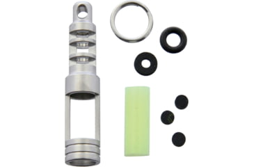 Image of TEC Accessories Chain Reaction Isotope Fob, 1.66 overall, TEC aqua glow pellet, TEC-SCR-EA