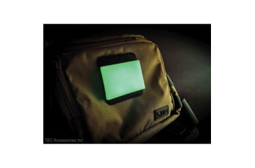 Image of TEC Accessories Embrite Beacon Morale Patch, 2in X 3in X 0.19in, Hook And Loop Attachment, Green, EMP-001-G