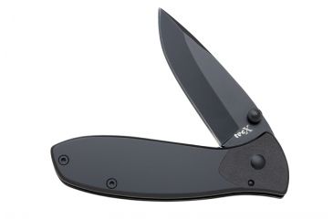 Image of TecX Tags-S 440 Stainless Drop Point Blade with Black Hard Coat, Folding Knife, Black Handle, 2.75 75703
