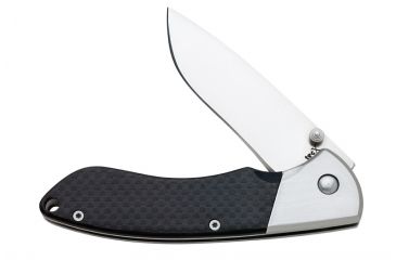 Image of TecX X- Alt AUS-8 Drop Point Blade, Folding Knife Carbon Fiber Handle, Black &amp; Stainless Handle, 4.25 75682