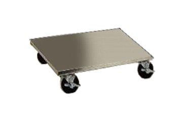 Image of Tegrant Thermosafe ThermoSafe Dry Ice Storage and Transport Chests, ThermoSafe Brands 377R Aluminum Dolly With 4in Casters for 302 Dry Ice Chest