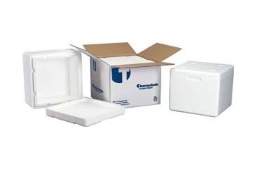 Image of Tegrant Thermosafe ThermoSafe Insulated Shippers, Expanded Polystyrene, ThermoSafe Brands 326 Assembled Foam Unit In Corrugated Carton
