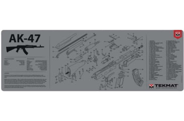 Image of TekMat 36in Printed Gun Cleaning Mat AK-47, Grey, TEK-36-AK47-GY