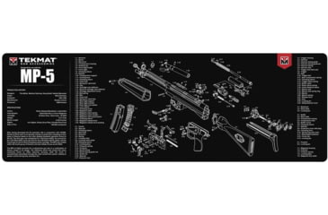 Image of TekMat 36in Printed Gun Cleaning Mat Heckler &amp; Koch MP5, Black, TEK-36-HKMP5