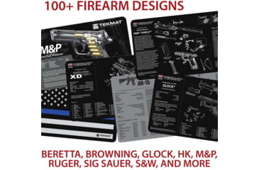 Image of TekMat 36in Printed Gun Cleaning Mat M1 Garand, Black, TEK-36-M1GARAND-BK