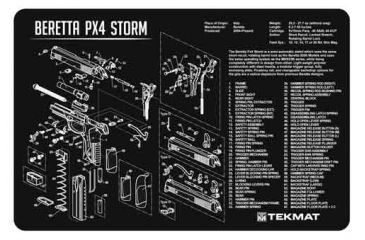 Image of Tekmat Armorers Bench Mat 11''x17'' Beretta Px4 Pistol