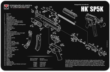 Image of Tekmat Armorers Bench Mat 11''x17'' Heckler &amp; Koch Sp5k