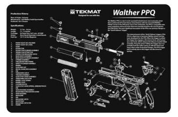 Image of Tekmat Armorers Bench Mat 11''x17'' Walther Ppq Pistol