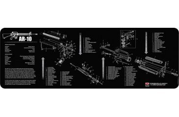 Image of Tekmat Armorers Bench Mat 12''x36'' Ar-10 Black