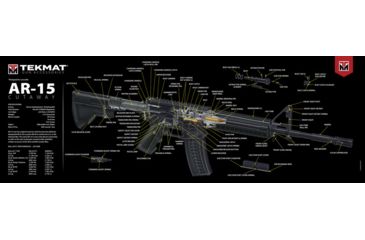 Image of Tekmat Armorers Bench Mat Ultra 15''x44'' Ar-15 Cut Away