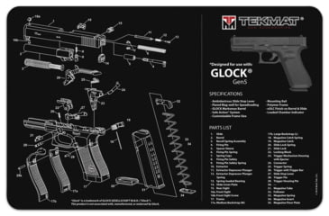 Image of TekMat Glock Gen 5 Gun Cleaning Mat, TEK-R20-GLOCK-G5