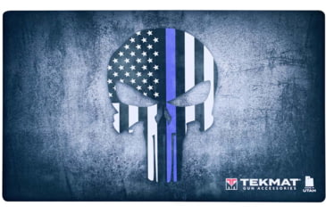 Image of TekMat Punisher Blueline Door Mat, TEK-42-BLUELINE