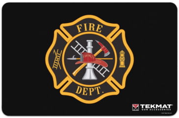 Image of TekMat Firemans Shield Gun Cleaning Mat, 17in, Multicolor, TEK-R17-FIRE