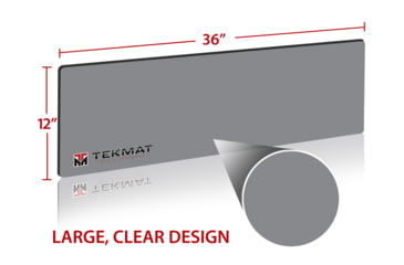 Image of TekMat Logo Gun Cleaning Mat, 36in, Grey, TEK-R36-TMLOGO-GY